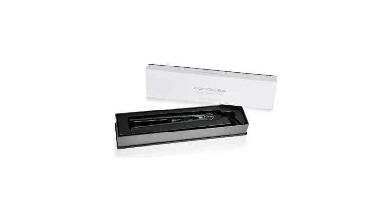 Corioliss C1 Black Soft Touch Chrome Hair Straightener