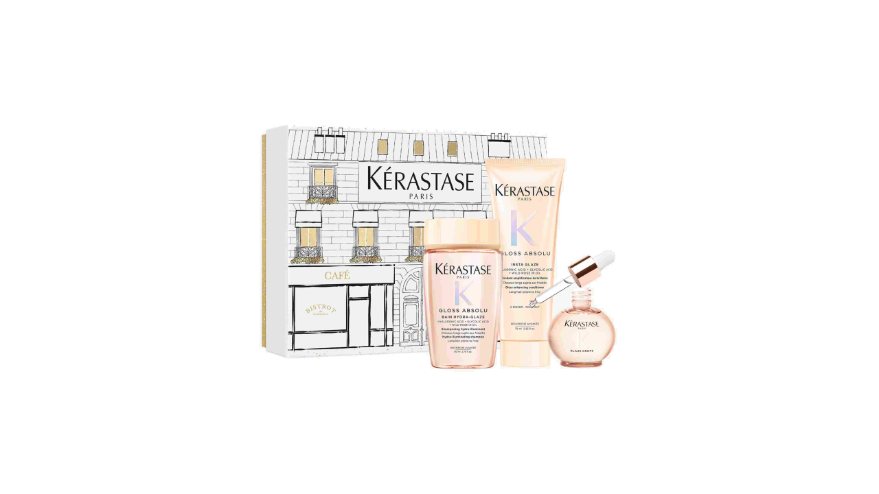 Kérastase Gloss Absolu Limited Edition Travel Size Gift Set for Long & Fluffy Hair