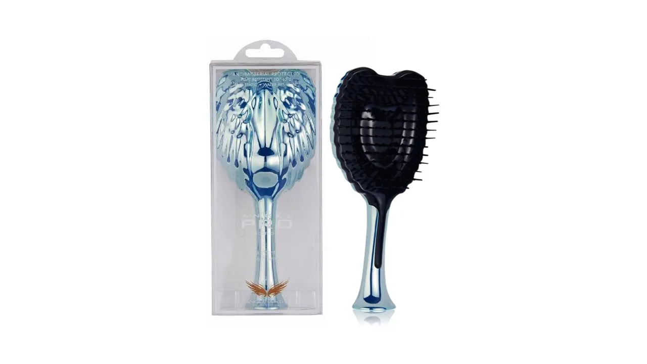 Tangle Angel Pro Blue Chrome Detangling Brush